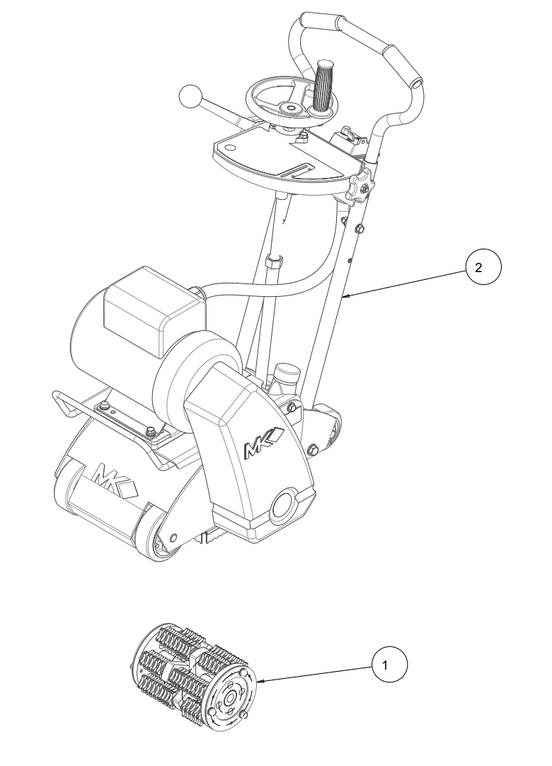 Section 03 Diagram and Parts List for SG-5  MK Diamond Grinder